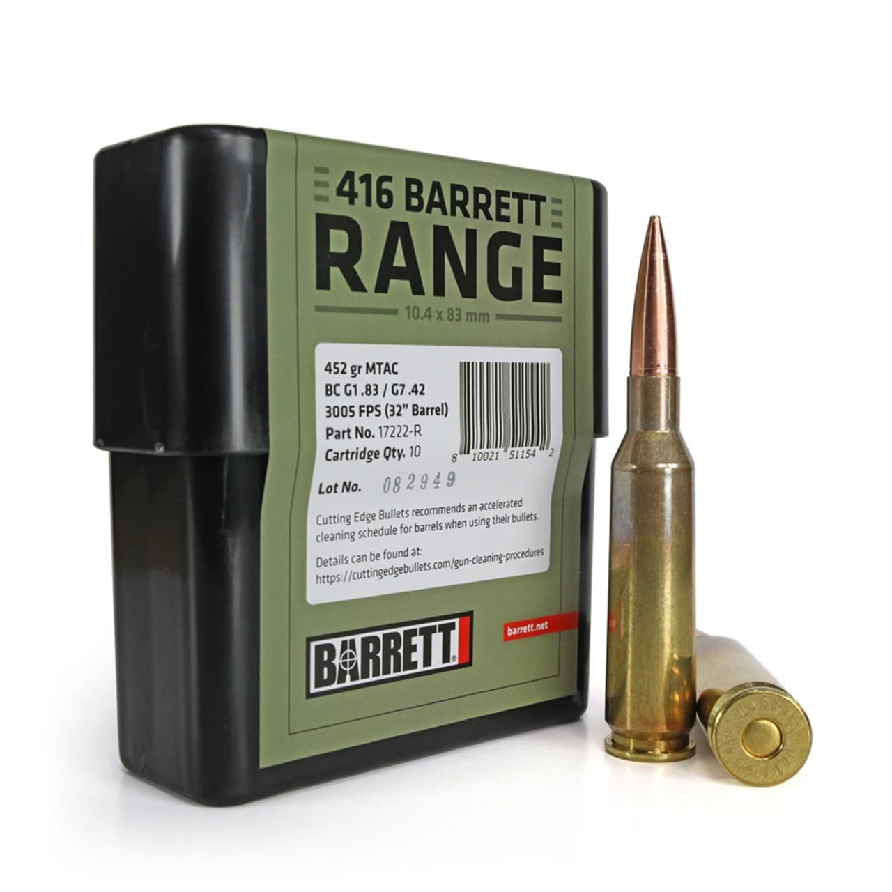 Barrett Firearms Range Ammo