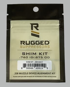 Rugged Suppressors Shim Kit