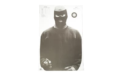 Action Target Vital Anatomy Photo Target, Training Target, Black and White, 23" x 35", 100 Per Box