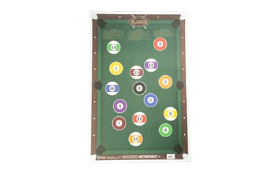 Action Target Billiards Target, Multi Color, 23"x35", 100 Per Box