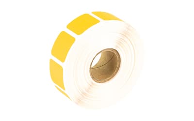 Action Target Square Target Pasters, Orange, 7/8", Roll of 1000