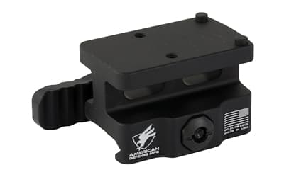 American Defense Mfg. QD Mount, AD-RMR, Fits Trijicon RMR, Lightweight, Co-Witness Height, Black