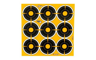 Allen Company EZ AIM Adhesive, Bullseye, 2", 12 Sheets