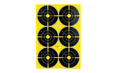 Allen Company EZ-AIM Non-Adhesive Splash 12" X 18", 6" Bullseye, 8 Pack