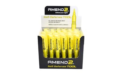 Amend2 G10 Self-Defense Pen, Yellow, Display with 24 Pens