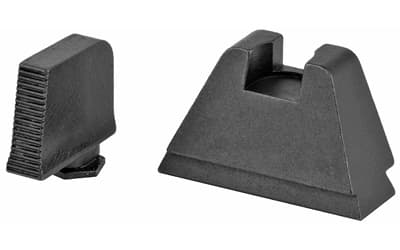 AmeriGlo Optic Compatible Sight Set, 3XL Height, Fits All Glocks Except, Black Serrated .365" Front, Flat Black .451" Rear
