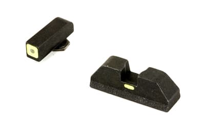 AmeriGlo Combative Application Pistol Sight, Fits GLOCK 17/19/22/23/24/26/27/33/34/35/37/38/39, Green/Green