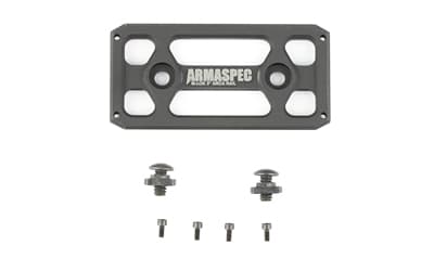 Armaspec Arca Rail, Fits M-LOK, 3", Anodized Finish, Black