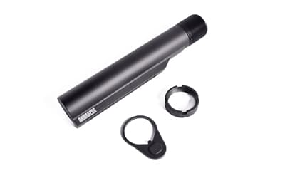 Armaspec Carbine Buffer Tube Kit, Includes End Plate and Castle Nut, AR-15, Anodized Finish, Black