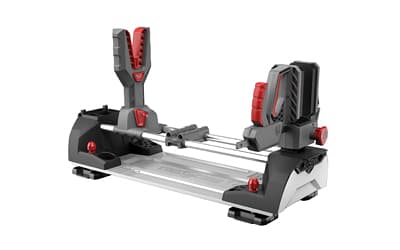 Real Avid Master Gun Workstation, Table Top Clamping Vice for Long Guns, Gray and Red