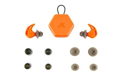 AXIL X20, Earplugs, Red, Includes (3) Silicon Tips, (2) Foam Tips and Pocket Carry Case