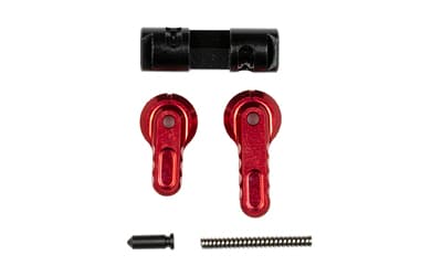 Battle Arms Development BAD-ASS-LITE, Ambidextrous Safety Selector, 90/60, Lightweight, Reversible, Anodized Finish, Red, Fits AR-15