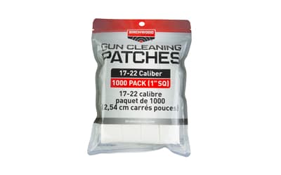 Birchwood Casey Patches, .17-.22 Caliber, 1" Square, 1,000 Pack