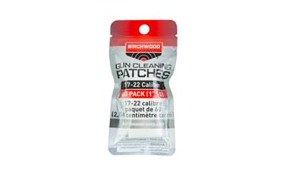 Birchwood Casey Patches, .17-.22 Caliber, 1" Square, 60 Pack