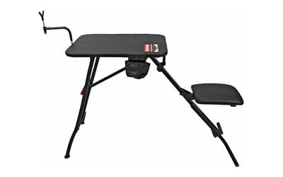 Birchwood Casey Ultra Steady Shooting Bench, Adjustable Rubber Coated Gun Rest, Folds Up for Easy Transport/Storage, Rated for 300lbs, Black