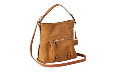 Bulldog Cases Hobo Anna Purse Holster, Fits Most Small Autos, Cognac Brown Color, Leather