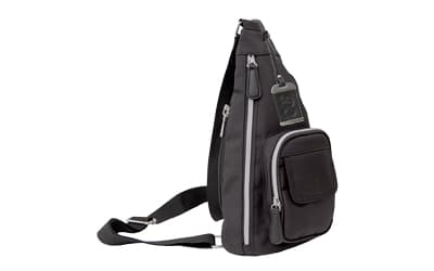 Bulldog Cases Sling Bag with Holster, Polyurethane Construction, Black