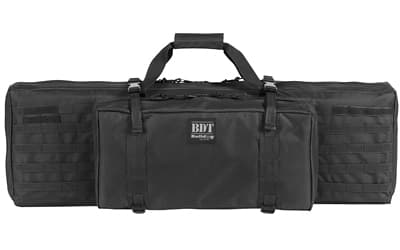 Bulldog Cases Standard Tactical Rifle Case, Fits Single Rifle, 38" Soft Case, Shoulder Strap, Large Front Pocket, Black