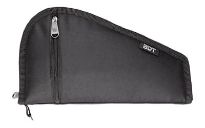 Bulldog Cases Deluxe Pistol Case w/ Pocket and Sleeve, Black, 12"x6"