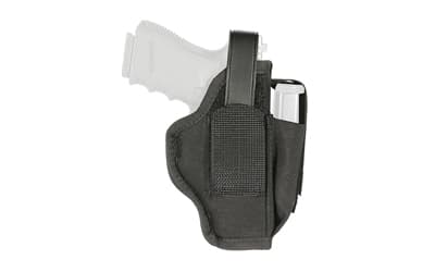 BLACKHAWK Ambidextrous Multi-Use Holster with Magazine Pouch, Size 06, Fits 3.25" - 3.75" Barrel Medium and Large Autos, Black