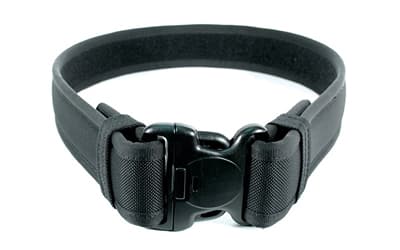 BLACKHAWK 2.25" Ergonomic Padded Duty Belt, Outer Belt, with Hook & Loop, Large (38" - 42"), Black