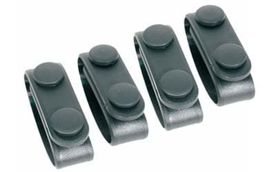 BLACKHAWK Molded Belt Keeper, 4 Pack, Plain Finish, Black