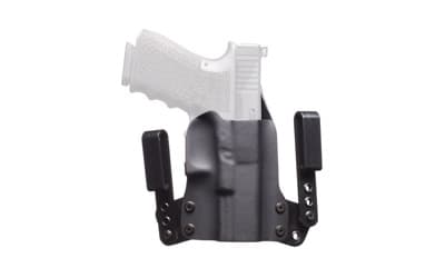 BlackPoint Tactical Mini Wing IWB Holster, Fits Glock 19/23/32, Right Hand, Black Kydex, 15 Degree Cant