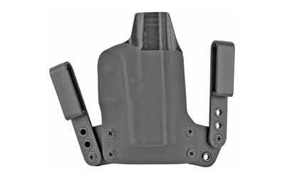 BlackPoint Tactical Mini Wing IWB Holster, Fits Glock 43X, Right Hand, Black Kydex, 15 Degree Cant