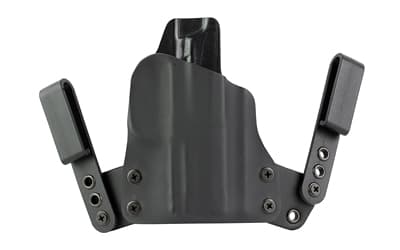 BlackPoint Tactical Mini Wing IWB, Inside Waistband Holster, Fits Sig P365 X-Macro, Right Hand, Leather & Kydex Construction, Black