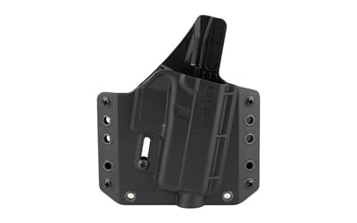Bravo Concealment BCA, OWB Concealment Holster, 1.5" Belt Loops, Fits Glock 43/43X/43X MOS, Right Hand, Black, Polymer, Does not fit Glock 48