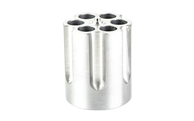 Caliber Gourmet Revolver Cylinder Pen Holder, Aluminum, Silver
