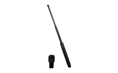 Caliber Gourmet Uzi Expandable Baton, 21" Long Expanded, 8.25" Closed, Rubber Grip, Black