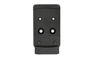 Calculated Kinetics DOGTAG Optic Plate, For Full Size Holosun EPS, Fits CZ P10 and Shadow 2 Compact, Anodized Finish, Black