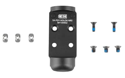 C&H Precision V4, Optic Mounting Plate, For Prodigy to Holosun 407K/507K, Matte Finish, Black