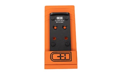 C&H Precision V4, Optic Mounting Plate, Fits GLOCK MOS (Not the GLOCK 43x or 48) to Delta Point Pro/EOTech EFLX, Anodized Finish, Black