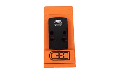 C&H Precision V4, Optic Mounting Plate, Fits Glock 43x/48 MOS to Trijicon RMRcc, Anodized Finish, Black, Includes Mounting Hardware