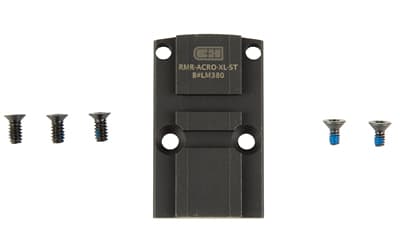 C&H Precision Optic Mounting Plate, Fits Trijicon RMR, RMR to Aimpoint ACRO & C&H Duty/Duty-XL, Matte Finish, Black