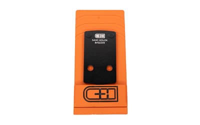 C&H Precision V4, Optic Mounting Plate, For Springfield Hellcat/RDP/PRO with RMSC Slide Cut to Holosun 407K/507K, Anodized Finish, Black