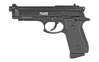 Crosman PFAM9B (BB) Air Pistol, BB, 400 Feet Per Second, Black, CO2 Powered, Full/Semi-auto, Blowback, Fixed Blade Front Sight, 20 Rounds, 1 Magazine