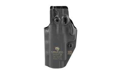 Crucial Concealment Covert Inside the Waistband Holster, IWB Holster, Ambidextrous, Fits Sig P365 Fuse, Kydex Construction, Matte Finish, Black