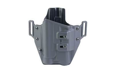 Crucial Concealment Universal Light Holster, Outside Waistband, Right Hand, Kydex, Matte Finish, Black, Universal Fit for Streamlight TLR-1/HL