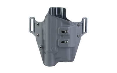 Crucial Concealment Universal Light Holster, Outside Waistband, Right Hand, Kydex, Matte Finish, Black
