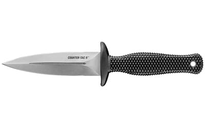 Cold Steel Counter Tac II, Fixed Blade Knife, AUS-8A Steel, Plain Edge, 3.375" Blade, Includes Secure-Ex Sheath