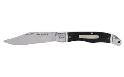 Cold Steel Ranch Boss II, Folding Knife, 4" Clip Point Blade, 9.25" Overall Length, SK-5 Blade Steel, Plain Edge, Satin Finish, Silver
