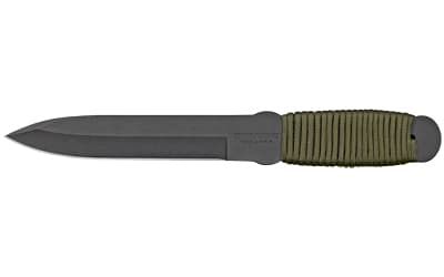 Cold Steel True Flight Thrower, Fixed Blade Knife, 6.75" Blade, Plain Edge, 1055 Carbon Steel, Paracord Wrapped Handle, Includes Secure-Ex Sheath