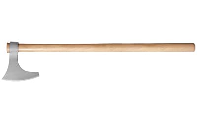 Cold Steel Viking Hand Axe, Axe, Silver, Plain, 1055 Carbon, 30" Natural Wood Handle