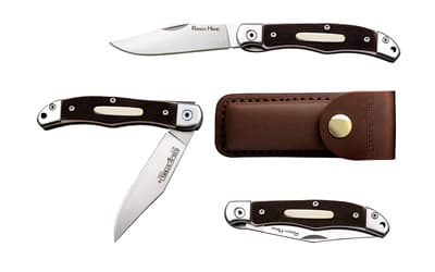 Cold Steel Ranch Hand, Folding Knife, 3" Clip Point Blade, 6.75" Overall Length, SK-5 Blade Steel, Plain Edge, Satin Finish, Silver