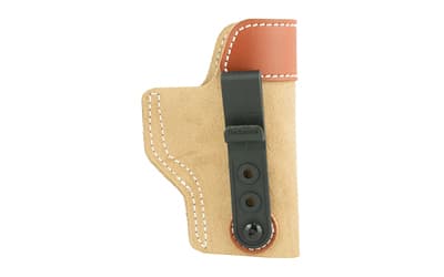 DeSantis Gunhide Sof-Tuck Inside The Pant Holster, Fits Glock 19/19x/23/36/45, Right Hand, Tan Leather