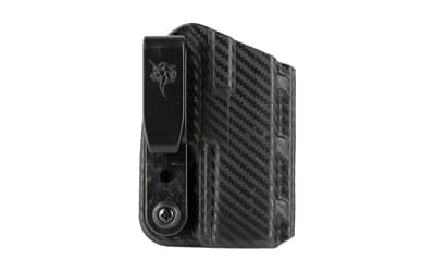 DeSantis Gunhide Slim-Tuk, Inside Waistband Holster, Fits Sig Sauer P365-XMACRO, Ambidextrous, Carbon Fiber Exterior Finish, Blue Kydex Interior