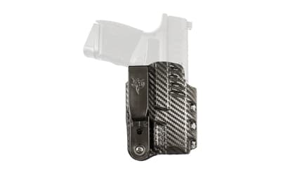 DeSantis Gunhide Slim-Tuk, Inside Waistband Holster, Fits Springfield Hellcat, Ambidextrous, Carbon Fiber Exterior Finish, Blue Kydex Interior